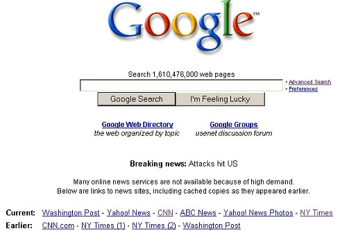 Google 9/11 Search