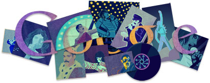 Freddie Mercury's Google Logo