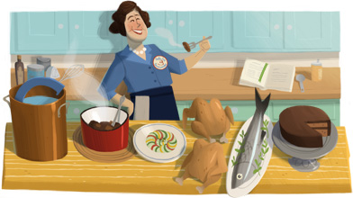Julia Child Google Logo