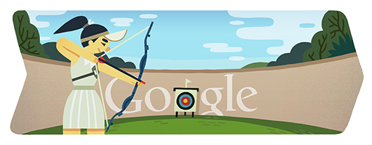 Google London 2012 archery logo