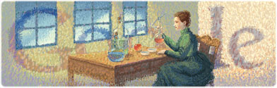 Marie Curie Google Logo