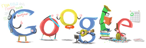 Google New Year Day Logo