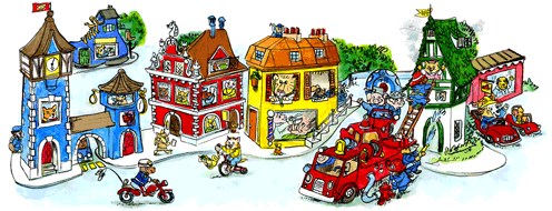 Richard Scarry Google Logo
