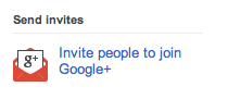 Google + Invite