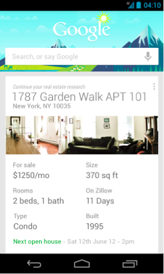 Google Zillow Google Now