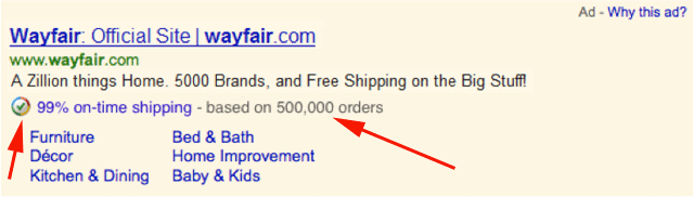 Google Trusted Stores AdWords Badge
