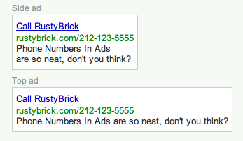 AdWords Display URLs