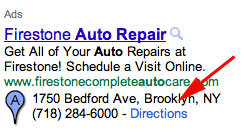 Google AdWords Directions
