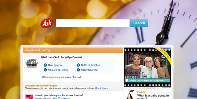 Ask.com New Years