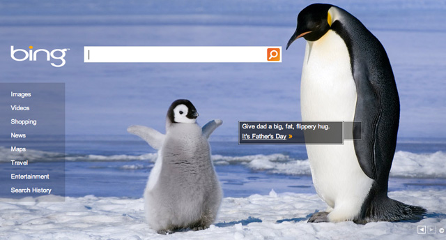 Bing Fathers Day Logo