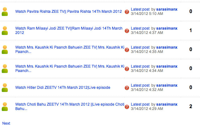 Bing Forum Spam