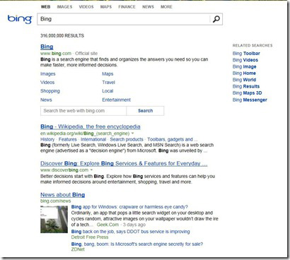 New Bing Design