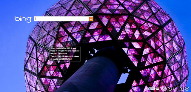Bing New Years Eve 2012