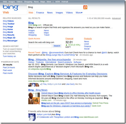 Old Bing Design