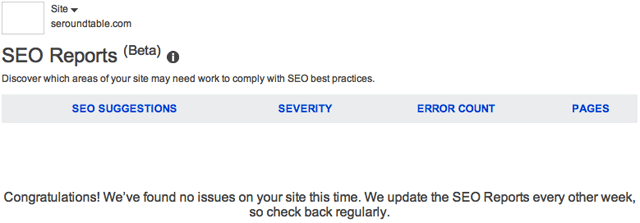 Good Bing SEO Report