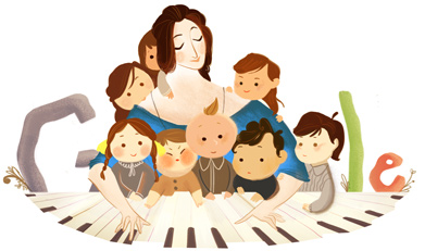 Clara Schumann Google Logo