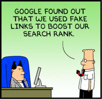 Google Dilbert SEO cartoon