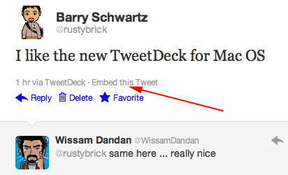 embed tweet