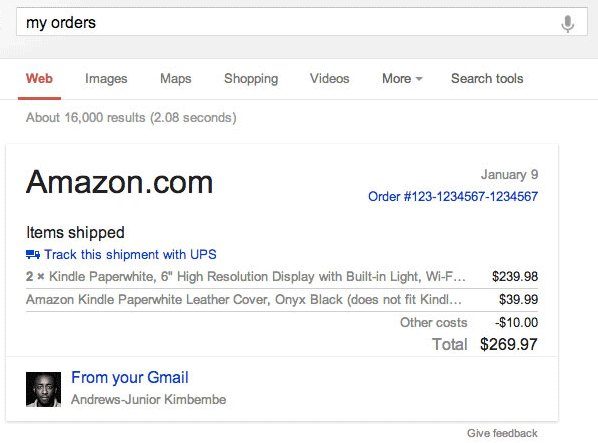 Gmail Receipts Search