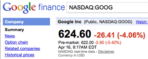 GOOG Earnings