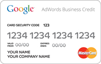 Google AdWords Business Credit Card
