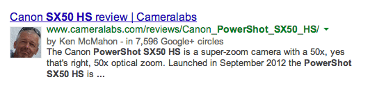 Google Authorship on Product reviews