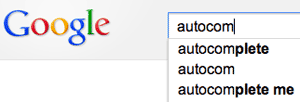 google autocomplete