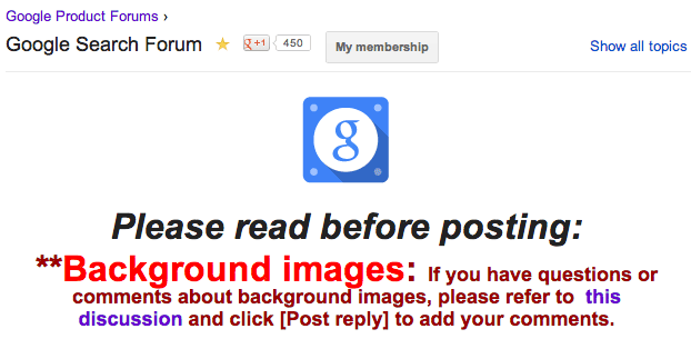 Google Background Complaints