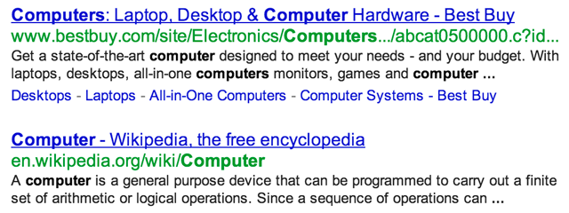 Google Bigger URLs
