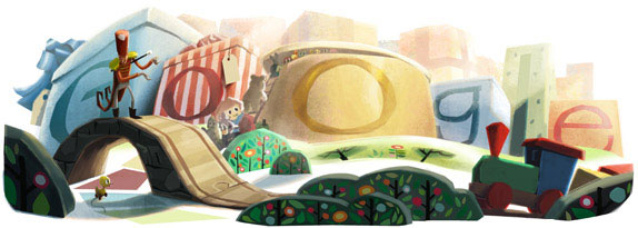 Google Christmas Day Logo 2012