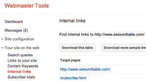 Google Internal Links