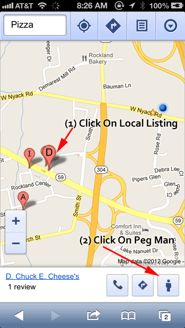 Google Maps Street Views On iOS