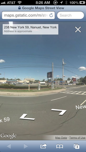 Google Maps Street Views On iOS