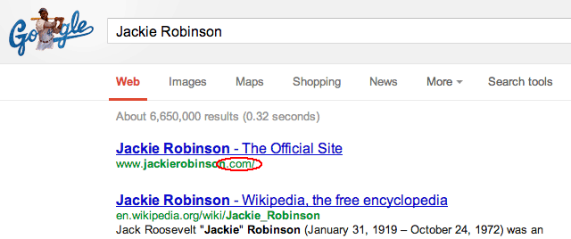 The Grand Slam Google Doodle Bug