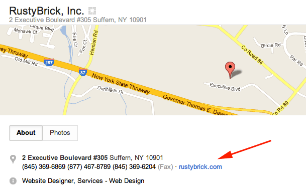Google+ Local Link Broken