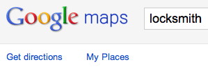google maps locksmiths