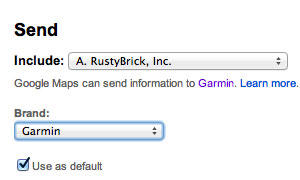 Google Maps & Garmin