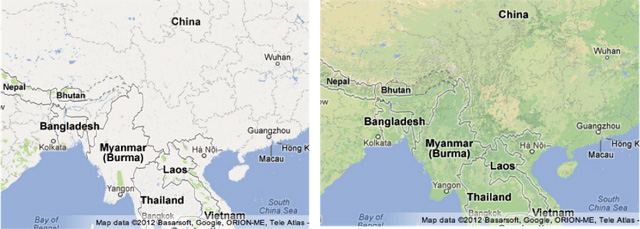 Google Maps Terrain