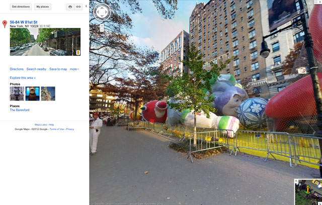 Google Maps Thanksgiving Day Parade Image