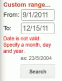 Google News Date Range Bug