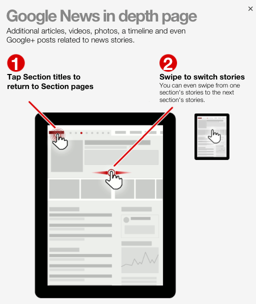 Google News Tablet Instructions