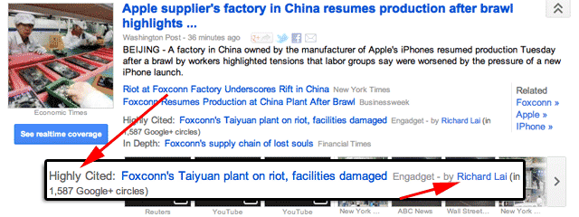 Google News Highly Cited