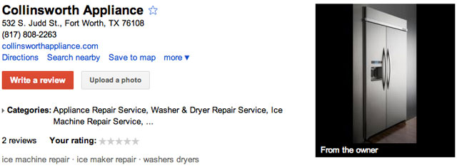 Google Places Biz Description