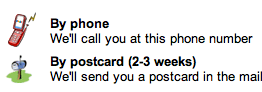Google Phone Verification