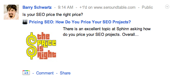 Google + Post