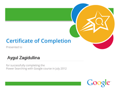 Google Power Searching Certificate