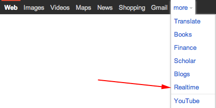 Google Realtime in Menu
