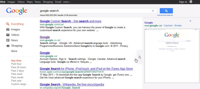 Google Permanent Top Bar