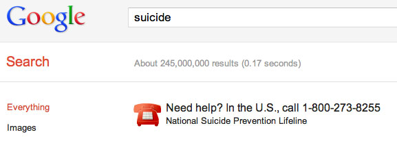 Google USA Suicide