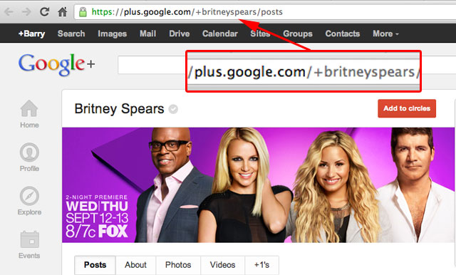 Google+ Custom URLs